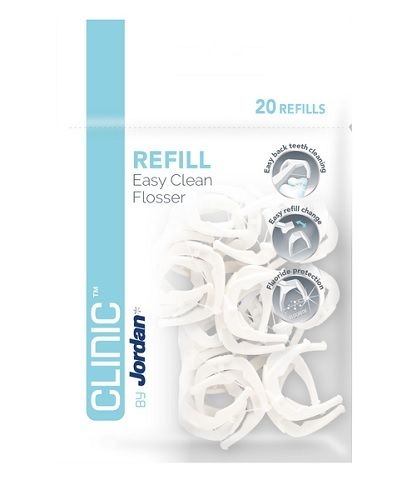 Clinic by Jordan Easy Clean Flosser Refill täyttöpakkaus 20 kpl