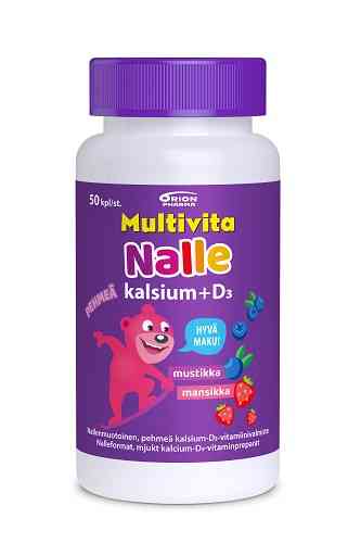 Multivita Nalle Kalsium + D3