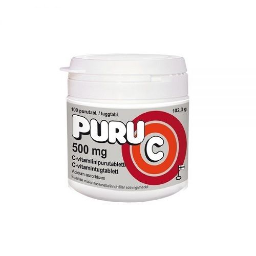 Puru-C 500 mg 100 purutabl.