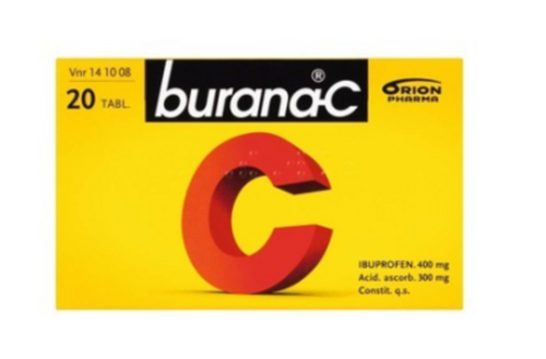 BURANA-C tabletti, kalvopäällysteinen 400/300 mg 20 fol