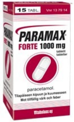 PARAMAX FORTE tabletti 1000 mg 5 fol