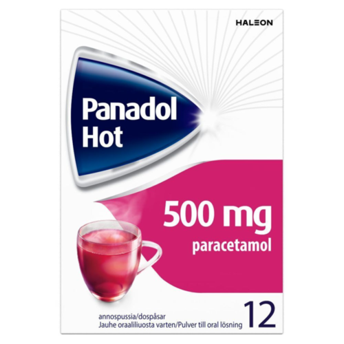 PANADOL HOT jauhe oraaliliuosta varten 500 mg 12 kpl