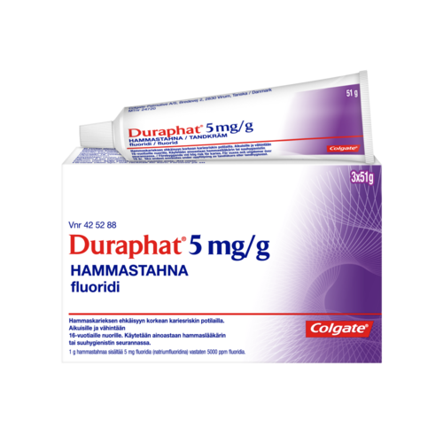 DURAPHAT hammastahna 5 mg/g 3 x 51 g