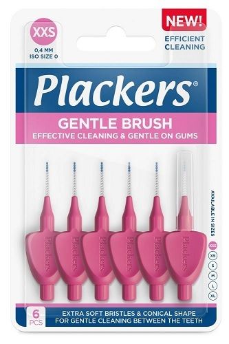 Plackers Gentle Brush hammasväliharja 6kpl