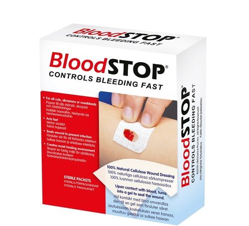 BloodSTOP verentyrehdytyssidos, lajitelma 5 kpl