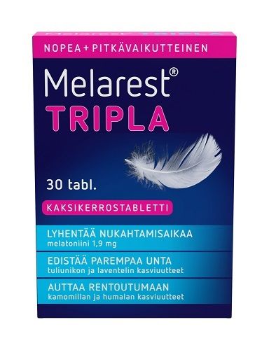 Melarest Tripla 1,9 mg melatoniini 30 tabl.