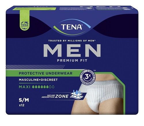 Tena Men Premium Fit Protective Underwear M 12 kpl