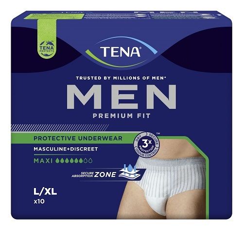 Tena Men Premium Fit Protective Underwear L 10 kpl