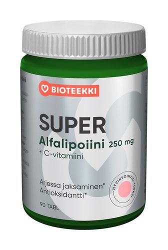 Bioteekin Super Alfalipoiini + C 90 tabl.