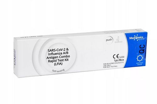 Medomics SARS-CoV-2 + influenssa A/B pikatesti