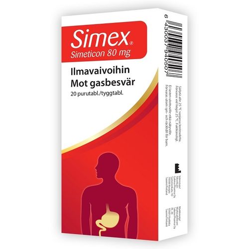 Simex 80 mg purutabl simeticon