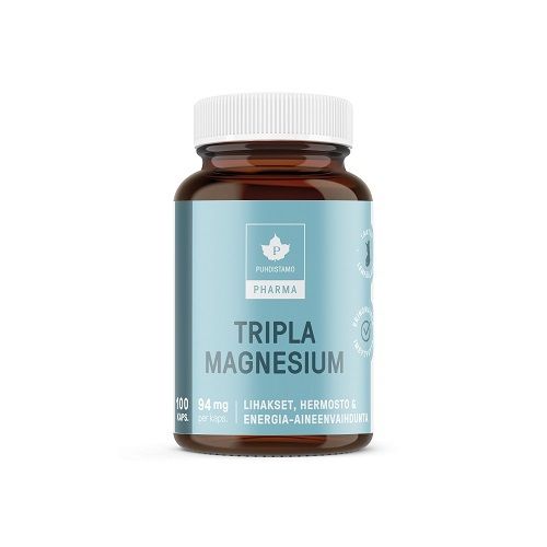Puhdistamo Pharma Tripla Magnesium 94 mg 100 kaps.