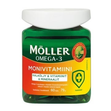Möller Omega-3 Monivitamiini 60 kaps.