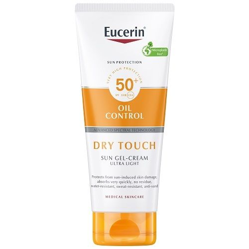 Eucerin Sun Dry Touch Ultra Light SPF50+ Aurinkovoide kasvoille ja vartalolle 200 ml