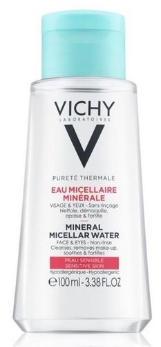 Vichy Purete Thermale Micellar puhdistusvesi herkkä iho Matkakoko 100 ml