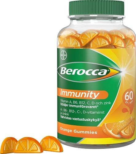 Berocca Immunity gummies appelsiini 60 kpl